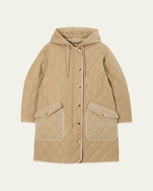 Roxby Quilted Hooded Coat